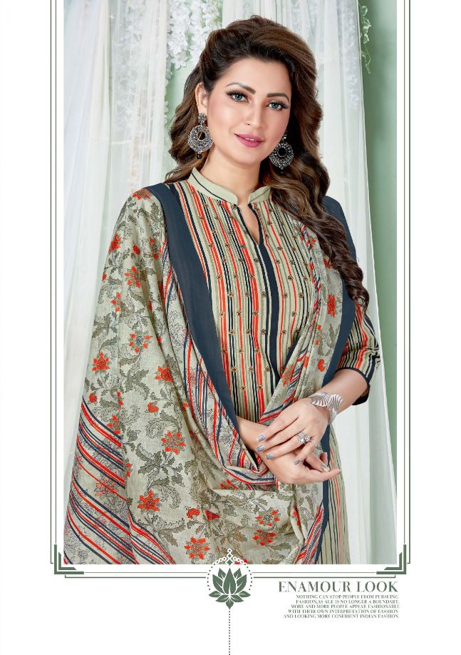 Radhika Rangrasiya 1 Regular Wear Printed Designer Cotton Dress Material Collection